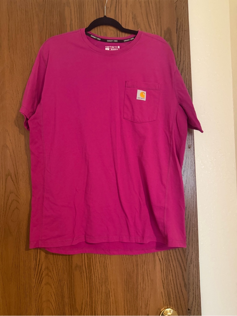 Carhartt Short Sleeve Pocket Tee - Fuchsia